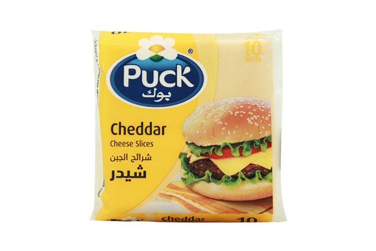 PUCK COLOURED CHEDDAR PC 10 SLICES 200G